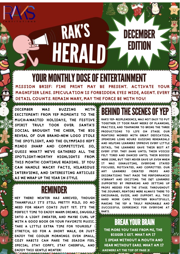 December Raks Herald
