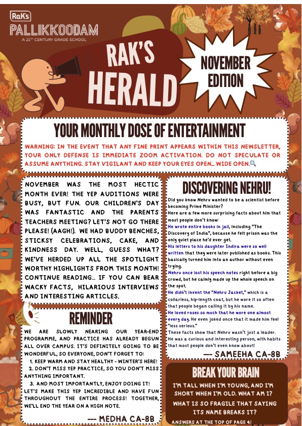 November Raks Herald